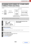 Page 5505-83
SCANNER/INTERNET FAX
Contents
SCANNING BOTH SIDES OF A CARD ONTO 
A SINGLE PAGE (Card Shot)
This function lets you send the front and reverse sides of a card as a single page, without the need to send each side 
separately.
 When using card shot, the original must be placed on the document glass.
 When using USB memory mode, connect the USB memory device to the machine before performing the procedure below.
1
Place the original face down on the 
document glass.
2
Specify the destination.
☞
ENTERING...