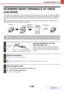 Page 5535-86
SCANNER/INTERNET FAX
Contents
SCANNING MANY ORIGINALS AT ONCE
(Job Build)
This function lets you separate an original consisting of numerous pages into sets, scan each set using the automatic 
document feeder, and transmit the pages in a single transmission. Use this function when the number of originals that 
you wish to scan exceeds the maximum number of sheets that can be inserted in the automatic document feeder at 
once.
When scanning originals that are separated into sets, scan the set that...