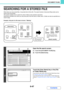 Page 6426-47
DOCUMENT FILING
Contents
SEARCHING FOR A STORED FILE
When there are many stored files, it may take time to find a file. The search function of document filing mode can be 
used to find a file quickly.
This section explains how to search for a file or folder on the machines hard drive.
Searching is possible even when you only know part of the file name or folder name. A folder can also be specified as a 
search range.
Example: Only part of a file name is known: Meeting
1
Open the file search screen....