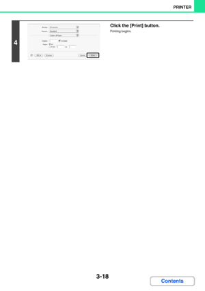 Page 2753-18
PRINTER
Contents
4
Click the [Print] button.
Printing begins.
Downloaded From ManualsPrinter.com Manuals 