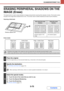 Page 5425-75
SCANNER/INTERNET FAX
Contents
ERASING PERIPHERAL SHADOWS ON THE 
IMAGE (Erase)
The erase function is used to erase shadows on images produced when scanning thick originals or books. (This function erases 
the parts of the image where shadows tend to form. The function does not detect shadows and erase only the shadows.)
Scanning a thick book
Erase modes
Shadows appear here
Not using the erase 
functionUsing the erase 
function
Shadows appear in the 
image.No shadows appear.
 Shadows at the edges of...