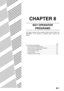 Page 918-1
CHAPTER 8
KEY OPERATOR 
PROGRAMS
This chapter explains the key operator programs that are used by the
administrator of the machine to customize certain functions and
settings.
Page
KEY OPERATOR PROGRAMS .............................................................. 8-2
OKEY OPERATOR PROGRAM LIST................................................ 8-2
OUSING THE KEY OPERATOR PROGRAMS ................................. 8-3
OKEY OPERATOR PROGRAMS ...................................................... 8-4...