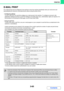 Page 3223-65
PRINTER
Contents
E-MAIL PRINT
An e-mail account can be configured in the machine to have the machine periodically check your mail server and 
automatically print received e-mail attachments without using the printer driver.
Configuring settings
To use E-mail Print, you must first configure an e-mail account in the machine. To configure an account, click 
[Application Settings] and then [E-mail Print Settings] in the Web page menu. (Administrator rights are required.) For 
the procedure for accessing...