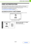 Page 581-17
BEFORE USING THE MACHINE
Contents
USER AUTHENTICATION
User authentication restricts the use of the machine to users that have been registered. The functions that each user is 
allowed to use can be specified, allowing the machine to be customized to meet the needs of your workplace.
When the administrator of the machine has enabled user authentication, each user must log in to use the machine. 
There are different types of user authentication, and each type has a different login method.
For more...