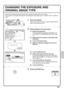 Page 7977
CHANGING THE EXPOSURE AND 
ORIGINAL IMAGE TYPE
Exposure and original image type settings can be selected as appropriate for the original.
The procedure for darkening the exposure and setting the original image type to Text/Prtd. Photo is explained 
below.
1Place the originals.
When using the document glass, place the original with the 
side to be scanned face down.
2Select settings in the touch panel.
(1) Specify the destination.
For the procedures for specifying a destination, see 
CONVENIENT...