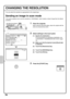 Page 8078
CHANGING THE RESOLUTION
You can select the resolution as appropriate for the original type.
Sending an image in scan mode
This section explains how to set the resolution to 300X300dpi, which creates a clearer image than the default 
resolution.
1Place the originals.
When using the document glass, place the original with the 
side to be scanned face down.
2Select settings in the touch panel.
(1) Specify the destination.
For the procedures for specifying a destination, see 
CONVENIENT TRANSMISSION...