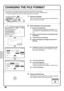 Page 8280
CHANGING THE FILE FORMAT
The format for scan send (file type and compression method) can be changed.
The procedure for sending a scanned image in full colour TIFF format is explained below.
* To scan an original in full colour, the colour expansion kit is required.
1Place the originals.
When using the document glass, place the original with the 
side to be scanned face down.
2Select settings in the touch panel.
(1) Specify the destination.
For the procedures for specifying a destination, see...