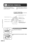 Page 2422
STATUS INDICATORS
When a misfeed occurs, the copier will stop.
The misfeed (
) indicator will blink and blinking
red misfeed location indicators will indicate the
approximate misfeed location.If paper becomes accidentally torn during removal,
be sure to remove all pieces. Be careful not to
damage the photoconductive drum or the corona
wires.
First confirm the misfeed locations.
For misfeeds in optional equipment, see the cor-
responding sections of this manual.
Misfeed in the manual feed tray
1
Gently...