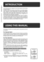 Page 42
GETTING STARTED
Introduction/Using this manual
INTRODUCTION
The SF-2540 has been designed to give high productivity while offering
convenient features.
Amongst its many useful features and functions are dual page copying,
erase, margin shift,  and an internal auditor. This copier can be equipped
with an optional reversing automatic document feeder (RADF) and an
optional paper drawer which holds 3,000 sheets of copy paper. The
machine can also be equipped with an optional sorter or staple sorter to...