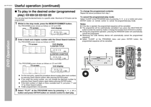 Page 40AN-PR1500H_EN.fm 06/3/14
TINSEA127AWZZ
40
AN-PR1500H_EN.fm 06/3/14
AN-PR1500H
TINSEA127AWZZ
DVD Operation
Useful operation (continued)