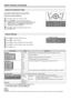 Page 1412  
Feature Settings
Press MENU to display the Menu screen.
Press \/| to select “Features”.
Press '/" to select the desired item, and press OK.
Press '/" to select the desired mode, and press OK.
Press END to exit.   FeaturesBacklightSleep timerAuto power offOn screen disp.Child lock
Useful Features (continued)
Using the Programme Table
The Programme table shows a list of all receivable
programmes. They are located in channels 0 to 199.
To select the desired programme
Press OK to display...