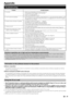 Page 31Appendix
Troubleshooting
Problem Possible Solution
• No power.
•  Check if you pressed B on the remote control unit.
If the indicator on the TV lights up red, press B.
•  Is the AC cord disconnected?
•  Check if you pressed a on the TV.
•  The TV cannot be operated. •  External influences such as lightning, static electricity, etc., may cause improper operation. In this 
case, operate the TV after first turning off the power, or unplugging the AC cord and re-plugging 
it in after one or two minutes.
•...