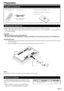 Page 7Inserting the stand
Insert the stand into the openings on the bottom of the TV (Hold the stand so it will not drop from the edge 
of the base area).
Insert and tighten the four screws into the four holes on the rear of the TV.
NOTE
• To detach the stand unit, perform the above steps in reverse order.
Remote control unit 
(g1)AC cord (g1)
•  Operation manual (This publication) •  “AA” size zinc-carbon battery (g2) 
Product shape varies in 
some countries.
Preparation
Supplied accessories
Attaching the...