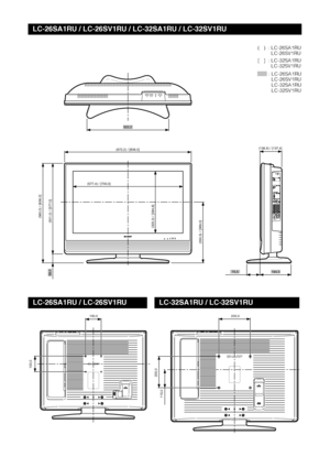 Page 27(672,2) / [806,0](136,5) / [137,4]
(350,5) / [389,0]
(577,4) / [700,0]
(501,0) / [577,0](560,0) / [636,0]
(325,3) / [394,6]
 200,0
115,0
100,0
100,0
522,2
59,0
 200,0
75,5194,3
LC-26SA1RU / LC-26SV1RU / LC-32SA1RU / LC-32SV1RU
(   )  : LC-26SA1RU
LC-26SV1RU
[   ]  : LC-32SA1RU
LC-32SV1RU
: LC-26SA1RU
LC-26SV1RU
LC-32SA1RU
LC-32SV1RU
LC-26SA1RU / LC-26SV1RULC-32SA1RU / LC-32SV1RU
Cover3_SA1RU06.7.25, 1:19 PM 1
 