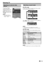 Page 17
Watching TV
Selecting an external video 
source
Once the connection 
is made, press b to 
display the “INPUT” screen, 
and then press b or 
a/b to switch over to the 
appropriate external source 
with ;.
NOTEYou can also select an 
external video source from 
“CH list” > “INPUT”.
•
TV INPUT
Switchable
CH list
Selecting a sound mode
DTV modeIf multi sound modes are received, each time you press 
7 the mode switches as follows.
Audio (ENG)
STEREO
L/R L R LR
CH A CH B CH AB
Audio (ENG) CH A
Audio...