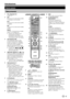 Page 53
Nome pezzo
Telecomando
>a (Standby/On)
(Pagina 16)
AT V
Premere per accedere alla modalità 
TV analogica convenzionale.
DTV
Premere per accedere alla modalità 
TV digitale.
SAT
Premere per accedere alla modalità 
satellite.
RADIO
DTV/SAT: Commuta tra la modalità 
RADIO e la modalità DATI.
Quando viene effettuata solo 
la trasmissione di dati (no 
trasmissione radio) tramite DVB, 
la trasmissione radio verrà saltata.
Tasti AQUOS LINKSe un dispositivo esterno quale 
un lettore AQUOS BD è collegato...