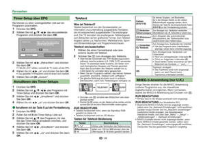 Page 2523
 Timer-Setup über EPG
Sie können zu einer voreingestellten Zeit auf ein 
Programm umschalten.
 
1Drücken Sie EPG.
 
2Wählen Sie mit a/b/c/d das einzustellende 
Programm und drücken Sie dann ;.
Zurück zum EPG
Betrachten Nein
Programm-Info
Nächste
 
3Wählen Sie mit c/d „Betrachten“ und drücken 
Sie dann ;.
Falls Sie „N in“ wählen, wechselt der TV wieder auf den EPG.
 
4Wählen Sie mit c/d „Ja“ und drücken Sie dann ;.Das gewählte TV-Programm wird mit einem Icon markiert.
 
5Wählen Sie mit ; „Zurück“....