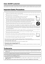 Page 42
Thank you for your purchase of the SHARP LCD colour TV product. To ensure safety and many years of trouble-
free operation of your product, please read the Important Safety Precautions carefully before using this product.
Dear SHARP customer
• Cleaning—Unplug the AC cord from the AC outlet before cleaning the product. Use a damp cloth to clean the
product. Do not use liquid cleaners or aerosol cleaners.
• Water and moisture—Do not use the product near water, such as bathtub, washbasin, kitchen sink,...