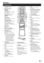 Page 5
3
Fernbedienung
B (Bereitschaft/Ein)
(Seite 10)
Tasten für praktische 
Funktionen
m  (Teletext)
ATV: Zum Anzeigen von analogem 
Teletext (Seite 12).
DTV: Wählt MHEG-5 und Teletext 
für DTV (Seite 12).
k  (Verdeckten Teletext 
anzeigen)
(Seite 12)
[  (Untertitel)
Schaltet Untertitelsprachen ein/aus 
(Seiten 12 und 22).
3  (Einfrieren/Halten)
Zum Anhalten eines Bewegtbilds 
auf dem Bildschirm.
Teletext: Zum Stoppen des 
automatischen Aktualisierens der 
Teletextseiten bzw. Deaktivieren des 
Haltemodus.
1...