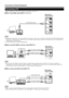 Page 18 16
Connecting a PC
Refer to page 48 for a list of PC signals compatible with the TV.
■ When using HDMI cable (INPUT 4, 5, 6 or 7):
HDMI OUT
Back panel 
vertical inputs
HDMI-certied cable
 Depending on the board, only video signals may be output. In this case, \
in addition to connecting an HDMI-certi ed cable to 
the INPUT 4 (HDMI) terminal, connect a Ø 3.5 mm stereo minijack cab\
le to the AUDIO IN terminal and set Audio Select to 
HDMI+Analog. (See page 48.)

The HDMI terminals only support digital...