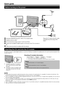 Page 1412
Before turning on the power


 
21

 nStandard DIN45325 plug (IEC 169-2) 75 q coaxial cable
 oSatellite antenna cable
 pAC cord (product shape varies in some countries)
 qCheck that the MAIN POWER switch on the rear of the TV is turned on (;).
 rCable clamp (bundle the cables with the clamp)
Place	the	TV	close	to	the	AC	outlet,	and	keep	the	power	plug	within	reach.
Inserting the CA card into the CI module
In	order	to	receive	coded	digital	stations,	a	common	interface	module	(CI	module)	and	a	CA...