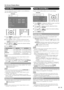 Page 24  
On=ScreenDisplayMenu 
Cmmrmu- 
Youcanadjustthesoundqualitytoyourpreference 
withthefollowingsettings. 
Example 
[_Audio] 
..........A E/Ii,! 
1PressMENUtodisplaytheMENUscreen,andthen 
press41/1_toselectAudio. 
2PressA/Vtoselectaspecificadjustmentitem. 
oSelectSurroundorBassEnhancerandthenpress 
ENTERtoseteachitem. 
3PressA/T(or4t/1_)toselectthedesiredsetting, 
andthenpressENTER. 
4PressMENUtoexit. 
TrebleForweakertrebleForstrongertreble 
BassForweakerbassForstrongerbass...