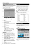 Page 26
 24
DTV menu operations
About using the character set 
screen
In some cases you may be prompted to enter 
characters. See below for details.
Sample Alpha Numerical Character Set screen
Alpha Numerical Character SetSelect
FAV!~#$%&‘ ( ) *
+ , - . / 012345
6789 ; : ?@
ABCDE FGH I J K
LMNOPQR S T U V
WX Y Z [ \ ] ^ ` = a bcde f gh i j k l
mn o p q r s t u v w xyz
OKEND0...9
1  Input area
2  Space
  To add or overwrite with a space.
3   Character select area
4  YELLOW (Select) 
button
  Press to move...