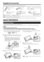 Page 10
8
Make sure the following accessories are provided with the product.
Remote control unit 
(
g 1)
Page 9
“AAA” size battery 
(g 2)
Page 10 Cable clamp 
(
g 1)
Page 9
Stand unit
(g 1)
Page 8 Wireless LAN USB adapter
(
g 1)
Page 63
LC-52LE925UN 3D Glasses 
(x2)
See pages 41 to 44 for 
details of the 3D Glasses 
and their accessories.
■ Operation manual (
g1)
■ Connection guide (
g1)
•  Always use the AC cord supplied with the TV.
  •  The illustrations above are for explanation purposes and may vary...