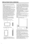 Page 206F
• Comme le moniteur est lourd, consultez votre revendeur 
avant l’installation, le démontage ou le déplacement du 
moniteur.
•  L’installation, le démontage ou le déplacement du moniteur 
doit être fait par 2 personnes ou plus.
•  Un support de montage conforme aux spécifications VESA 
est nécessaire. N’utilisez pas de trous de vis autres que les 
trous standard VESA pour l’installation.
•  Lorsque vous déplacez le moniteur, assurez-vous de le 
saisir par les deux poignées situées à l’arrière et sur...