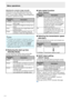 Page 40
38

Adjusting the computer image manually
Ordinarily you can easily adjust the picture as 
necessary to change image position using “Auto 
Sync”. In some cases, however, manual adjustment 
is needed to optimize the image.
Selectable itemsDescription
H-PositionCenters the image by moving it to the 
left or right.
V-PositionCenters the image by moving it up or 
down.
ClockAdjusts when the image flickers with 
vertical stripes.
PhaseAdjusts when characters have low 
contrast or when the image flickers.
•...