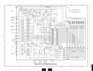 Page 1311
R-1870
R-1871
6
45
12
3
6
45
12
3 A
B
C
D
E
F
G
HA
B
C
D
E
F
G
H
Figure S-2. Touch Control Panel Circuit
+
–
+
–
+ –
+–
A5
A1
A3
B1
B3
B5
B7
C1
C3
C9
C7
C5
F3G12 G11 G10G 9
G 8G 1 G 2 G 3 G 4 G 5 G 6 G 7
F2 F1 E6 E5
Q20 KRA101MQ90 KRA101M
VRS1
C1 0.1∝/50v D20 D21 D22 D23 D24 D25 D26 D27 D28
D32
D31D29
C2 1000∝/35v
C3 0.1∝/50v
C9
0.1∝/50v
C10 0.1∝/50v
C74 330pF
C73 330pF
C72 330pF
C71 330pF
C70 330pF
C50 C60 C30
D30
DOOR
SWITCHDAMPER
SWITCH AC120V
60Hz
MOTOR RUN
CAPACITOR
TURNTABLE
MOTOR 
DAMPER
MOTOR...