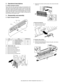 Page 354MX-2300/2700 N/G  PAPER TRANSPORT SECTION  F – 2
2. Operational descriptions
A. Paper transport section
Paper is fed from each paper feed section and transported to the
resist roller by the transport rollers. ON/OFF control of each trans-
port roller is made by the paper transport clutch. The resist roller
controls the relative positions of transported paper and the transfer
image. The resist roller is driven by the transport motor. The rela-
tive positions of paper and the transfer image are determined...