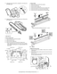 Page 372MX-2300/2700 N/G  PHOTOCONDUCTOR SECTION  i – 5 4) Disengage the lock pawl with a screwdriver, and remove the
MC cleaner shaft. 
5) Release the pawl, and remove the process cover. Remove the
MC charger unit.
c. Side seal F, R
d. Toner reception seal
1) Remove each drum unit from the machine.
2) Remove the OPC drum.
3) Remove the MC charger unit.
4) Remove the side seal F/R and the toner reception seal.
* When attaching the side seal F/R and the toner reception
seal, arrange so that they are in the ranges...