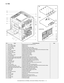 Page 40MX-2300/2700 N/G  EXTERNAL VIEW AND INTERNAL STRUCTURE  5 – 13
M. PWB
No. Name Function/Operation Note
1 RD I/F PWB Detects the sensors in the right door unit. 
2 Tray 1 detection PWB Detects the tray 1.
3 Tray 2 detection PWB  Detects the tray 2.
4 DC power PWB Outputs the secondary side voltage.
5 Driver main PWB Drives the transport motor and related sections. 
6 MC PWB Generates the high voltage for the main charger and the developing bias voltage. 
7 Primary transfer PWB Generates the primary...