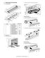 Page 397MX-2300/2700 N/G  FUSING SECTION  N – 3
3. Disassembly and assembly
A. Fusing section
(1) Fusing unit
1) Open the right door unit.2) Release the lock lever, and remove the fusing unit.
a. Upper thermostat
1) Remove the fusing unit.
2) Remove the screws and the fusing upper cover.
3) Disconnect the connector, and remove the upper thermostat.
b. Upper thermistor
1) Remove the fusing unit.
2) Remove the screws and the fusing upper cover.
Unit Parts Maintenance
(1) Fusing unit a Upper thermostat
b Upper...