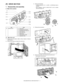 Page 407MX-2300/2700 N/G  DRIVE SECTION  P – 1 MX2700N
Service Manual [P] DRIVE SECTION
1. Disassembly and assembly
A. Main drive section
(1) Main drive unit
1) Remove the rear cabinet. (Refer to Rear Cabinet in External
Outfit Section.)
2) Remove the screws, and open the control box.3) Remove the flywheel.
* Installing sequence: (1) C → (2) KM → (3) KM (Each color is
marked.)
* After installation, check to confirm that it is not in contact
with the harness, etc.
4) Remove the connectors.
5) Remove the screws,...