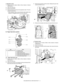 Page 409MX-2300/2700 N/G  DRIVE SECTION  P – 3 h. Separation clutch
1) Remove the rear cabinet. (Refer to Rear Cabinet in External
Outfit Section.)
2) Open the control box.
3) Remove the flywheel.
4) Remove the gear, and remove the separation clutch. Then dis-
connect the connector.
* When installing, check to insure that the clutch rotation-stop
projection is engaged with the sub frame projection.
B. Paper feed drive section
(1) Paper feed drive unit
1) Remove the rear cabinet. (Refer to Rear Cabinet in...