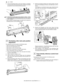 Page 47MX-2300/2700 N/G  ADJUSTMENTS  6 – 3
4) Push the developing doctor in the arrow direction, and tighten
the fixing screw of the developing doctor. (Perform the similar
procedure for the front frame and the rear frame.)
5) Check that the doctor gaps at two positions in 40mm – 70mm
from the both sides of the developing doctor are in the range of
0.40 ± 0.05mm.
* When inserting a thickness gauge, be careful not to scratch the
developing doctor and the developing roller.
 
2Developing roller main pole...