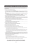 Page 64ES-3
Al usar artefactos eléctricos deben tomarse precauciones de seguridad básicas, incluyendo las siguientes:
ADVERTENCIA - Para reducir el riesgo de quemaduras, choque eléctrico, incendios, lesiones a personas 
o exposición al exceso de energía del microondas:
  1. Lea todas las instrucciones antes de usar el artefacto.
  2. Lea y siga las especificaciones 
“PRECAUCIONES PARA EVITAR POSIBLES 
EXPOSICIONES AL EXCESO DE ENERGÍA DEL MICROONDAS”
 en la página 
ES-1.
  3. Este electrodoméstico debe ser...