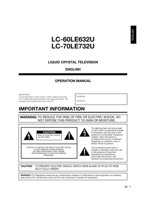 Page 3TO REDUCE THE RISK OF FIRE OR ELECTRIC SHOCK, DO 
NOT EXPOSE THIS PRODUCT TO RAIN OR MOISTURE.WARNING: 
The lightning ﬂash with arrow-head 
symbol, within an equilateral triangle, 
is intended to alert the user to the 
presence of uninsulated “dangerous 
voltage” within the products 
enclosure that may be of sufﬁcient 
magnitude to constitute a risk of 
electric shock to persons.
The exclamation point within a 
triangle is intended to alert the user 
to the presence of important 
operating and...