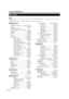 Page 3028
On-Screen Display Menu
Menu Items
Terminal Setting ................. Pages 33-34, 67
Audio Setup .......................... Page 33
PC input ................................ Page 67
Audio Select .......................... Page 67
Input Skip.............................. Page 34
Input Label ............................ Page 34
HDMI Setup .......................... Page 34
Output Select ........................ Page 34
Color System ........................ Page 34
Menu Design...