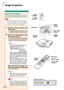 Page 38Image Projection
▼Keycode input box
-34
Lamp
indicatorPower
indicator
INPUT
button
',", \, |
buttons
MENU
button ENTER
button
ON button
', ", \, |
buttons MENU button ENTER
button
Basic Procedure
Connect the required external equipment to the pro-
jector before operating the following procedures.
Info
•The language preset at the factory is English.
If you want to change the on-screen display
to another language, reset the language ac-
cording to the procedure on page 
36.
1Plug the power...