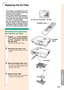 Page 85Appendix
-81
Replacing the Air Filter
Air filter
M4M4
M4 M4
STANDBY button
STANDBY
button
Air filter (not removable)
•
This projector is equipped with air fil-
ters to ensure the optimal operating
condition of the projector.
• The air filters should be cleaned ev-
ery 100 hours of use. Clean the filters
more often when the projector is used
in a dusty or smoky location.
• Ask your nearest Sharp Authorized
Projector Dealer or Service Center to
ex change the filter (PFILDA017WJZZ)
when it is no longer...