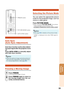 Page 3733
Useful
Features
Auto Sync
(Auto Sync Adjustment)
Freezing a Moving Image
• When the optimum image cannot be achieved
with Auto Sync adjustment, use the help menu
for manual adjustments. (See page  46.)
Auto Sync function works when detect-
ing input signal after the projector turns
on.
Press  AUTO SYNC  to manually adjust
with Auto Sync function.
Press  FREEZE .
•The projected image is frozen.
Press  FREEZE  again to return to
the moving image from the cur-
rently connected device.
1
2
Note
Selecting...