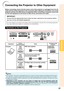 Page 2521
Connections
Before connecting, ensure that the power cord of the projector is unplugged from the AC
outlet and turn off the equipment to be connected. After making all conn\
ections, turn on the
projector and then the other pieces of equipment. When connecting a computer, ensure that
it is the last equipment to be turned on after all the connections are m\
ade.
IMPORTANT:
Ensure that the appropriate input mode has been selected on the projector before
you turn on the connected equipment.
•For more...