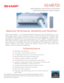 Page 1XG-MB70X
High Brightness, Performance and Contrast
Conference/Classroom Series Projector
Maximum Performance, Reliability and Flexibility!
Sharp's latest addition to its Conference/Classroom Series puts high performance into a new 
feature-packed design—with the awesome advances of DLP™ Technology. The XG-MB70X's ease 
of installation, high brightness and low fan noise makes doing presentations a pleasure. Slim, 
lightweight and loaded with the most required features, the new "MB70X"...