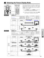 Page 37E-36
Useful Features
1
2
Selecting the Picture Display Mode
Projector Remote controlThis function allows you to modify or customize the
picture display mode to enhance the input image.
Depending on the input signal, you can choose
NORMAL, FIT TO SCREEN, DOT BY DOT, WIDE or
NORMAL (WIDE) image.
1Press RESIZE. Each time RESIZE is pressed, the
picture mode changes as shown below.
2To return to the standard image, press UNDO
while “RESIZE” is displayed on the screen.
COMPUTEREXAMPLE
SVGA (800  600)
XGA...