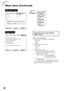 Page 4238
Menu Items (Continued)
“Network” menu
SEL./ADJ. ENTER END Pict. SCR PRJNetworkHelp
Password Disable
DHCP Client Off
TCP/IP
MAC Address
Projector
XX : XX : XX : XX : XX : XX
XX-XXXX
“Help” menu
SEL ENTER END There is no picture or audio
Vertical stripes or ﬂickering image appear
Data image is not centered
Color is faded or poor
Picture is dark
The image is distorted
Reset all adjustments to default settingsSEL.
Pict. SCR PRJ Net.Help
Main menuNetwork
Page 49
Password [Enable/Disable]
DHCP Client...