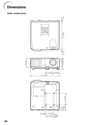 Page 6864
Dimensions
Units: inches (mm)
3 33/64 (89)1 31/64
(37.65)
2 
5/8 (66.35)
2 61/64 (75)
10 
41/64 (270) 2 
3/8 (60)
10 7/16 (265)
1/4 (6)
13/32 (10)
M4M4
M4M4
4 7/64 (104)
1 
15/16(49)
13/32 (10)13/32 (10)
1 3/16(30)
2 61/64 (75) 1 27/64(36) 