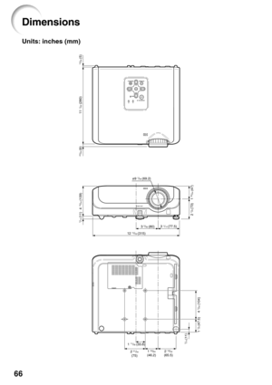 Page 7066
Dimensions
Units: inches (mm)
12 13/32 (315) 3 
1/16 (
77.5)
3 5/32 ( 80)
1 55/64 (47)
2 
7/8 (
73)
4 19/64 (
109) 11 
1/32 (
280)
23/64 (9)
13/64 (5)
7/16 (11)
ø 9 7/64 (69.2)
2 19/32(65.5)
1 53/64(
46.2)
2 61/64(
75)
1 
11/32 (
33.8)
1 7/8 (47.5)
4 7/64 (104)
7/16 (11) 